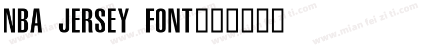 NBA Jersey Font字体转换